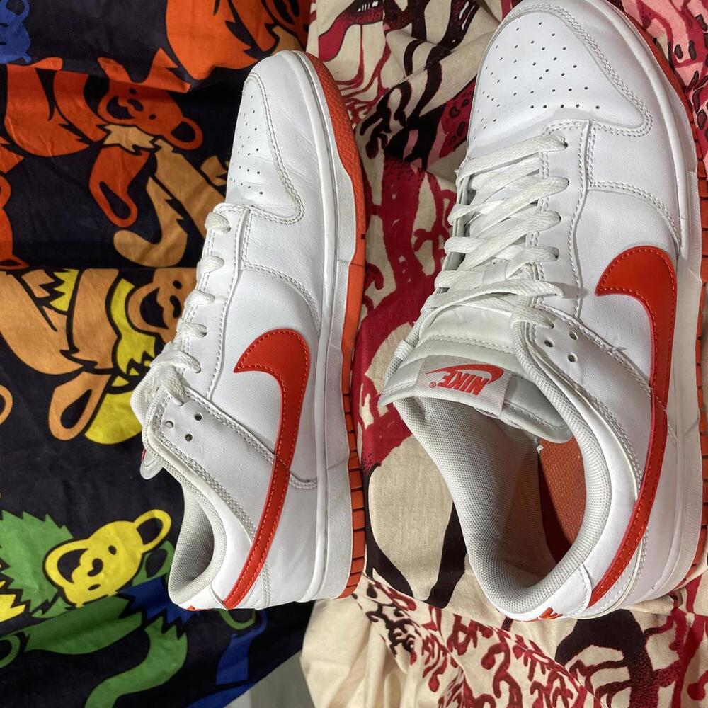 Nike Dunk Low - White/Crimson - Picture 5 of 6